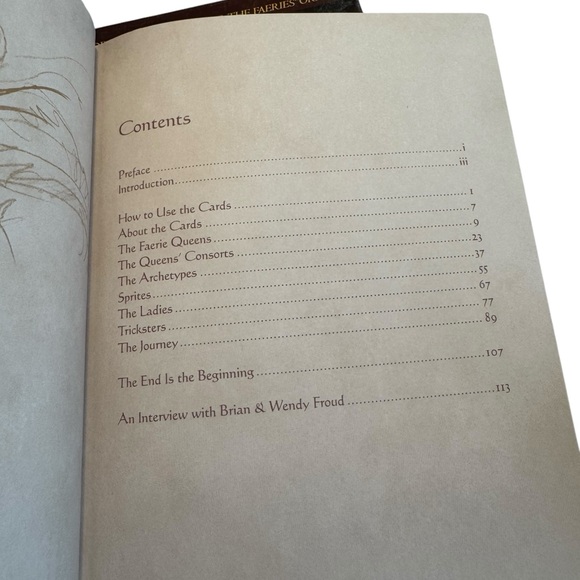 *BOOK ONLY* The Heart Of Faerie Oracle By Brian & Wendy Froud, HC, Abrams - Picture 3 of 5